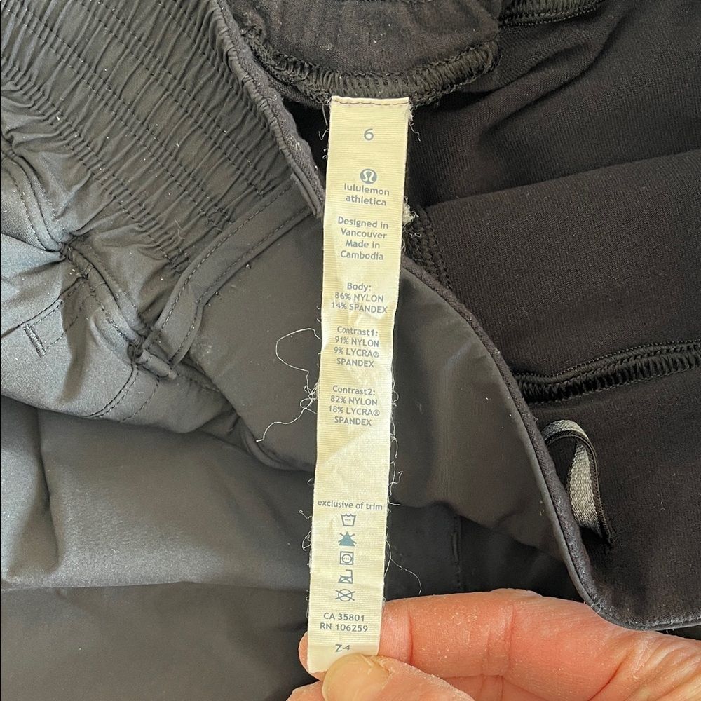 Lululemon Run With Rover Pant Double Layer Black Sz 6 - Picture 7 of 13